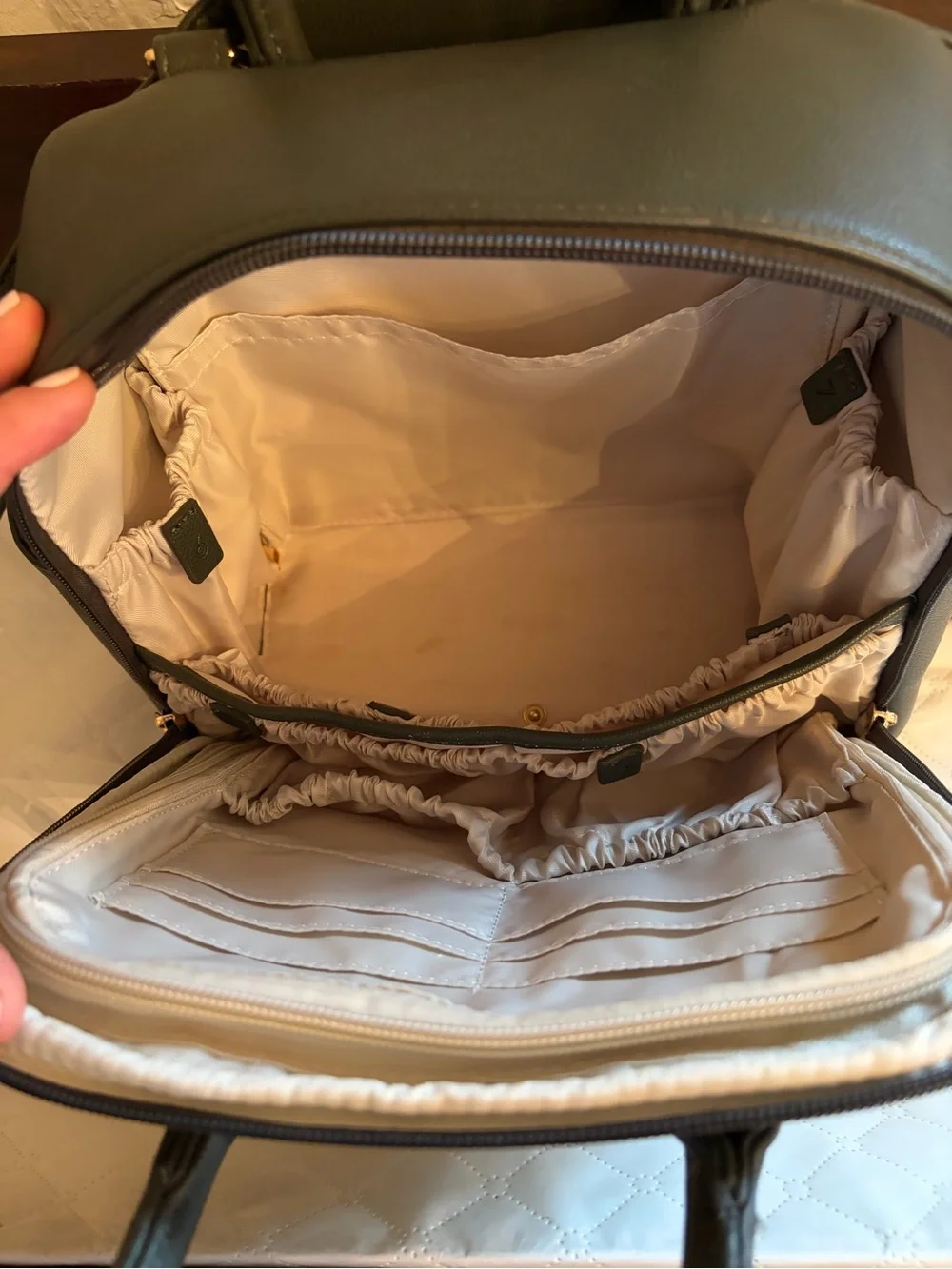 Ayla & Co Mini Olive Diaper Backpack